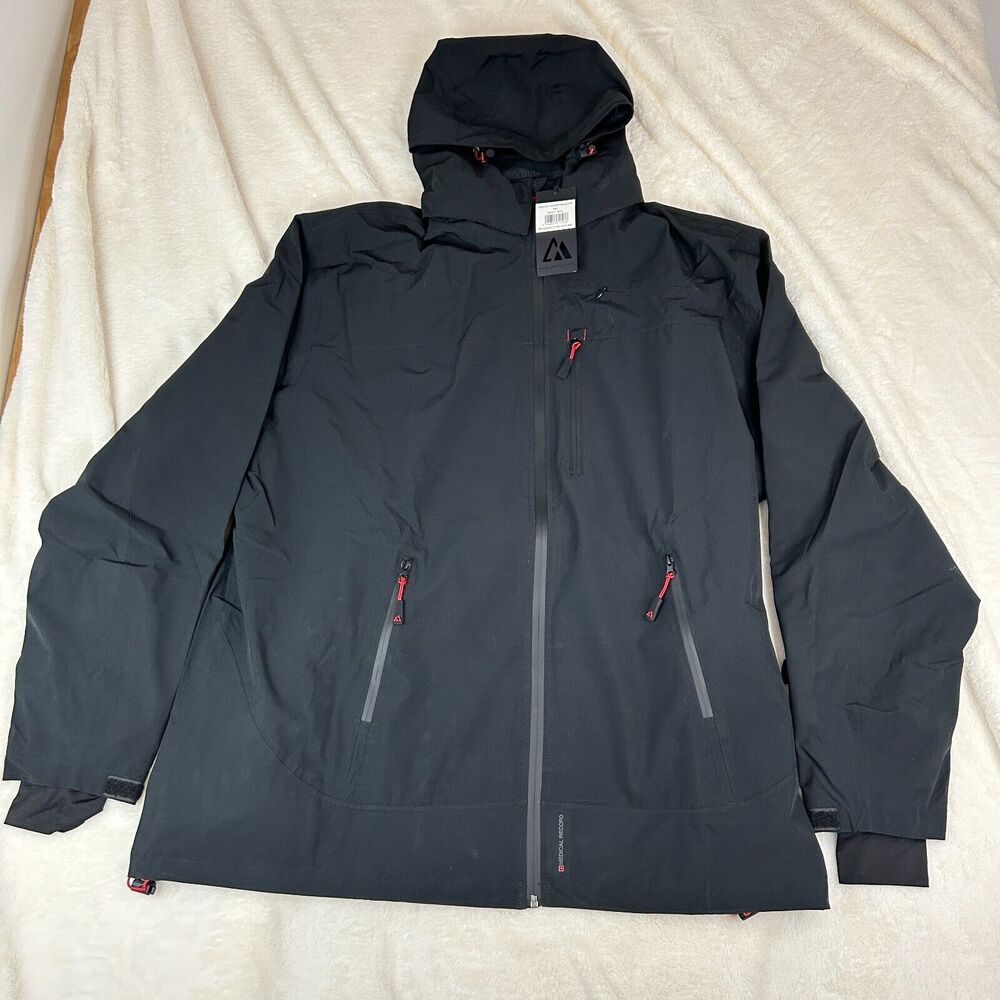 Apricoat Men's Jacket in Black with Removable Hood Size 4XL